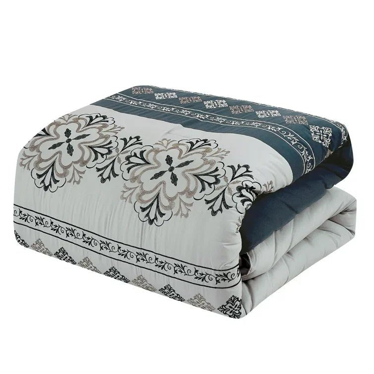 Color Combo Embroidery Duvet Set - myhomestore.com.pk