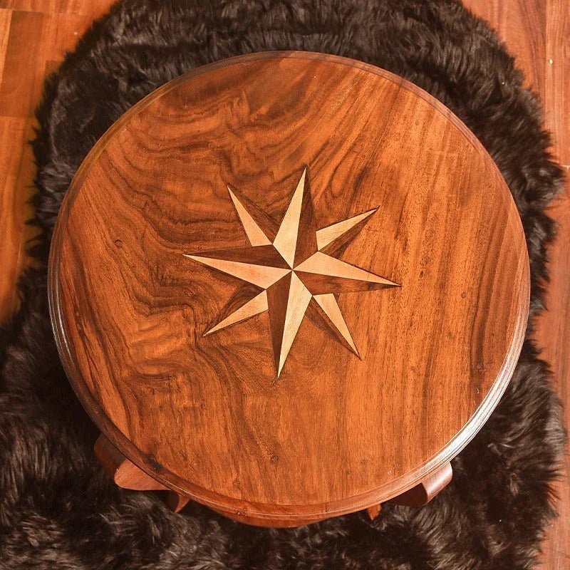 Compass Table (Shisham) - myhomestore.com.pk