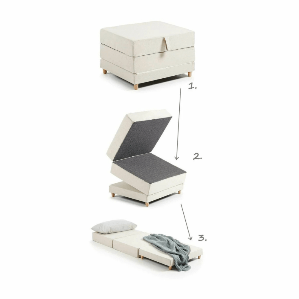 Convertible Ottoman Sleeper Bed - myhomestore.com.pk