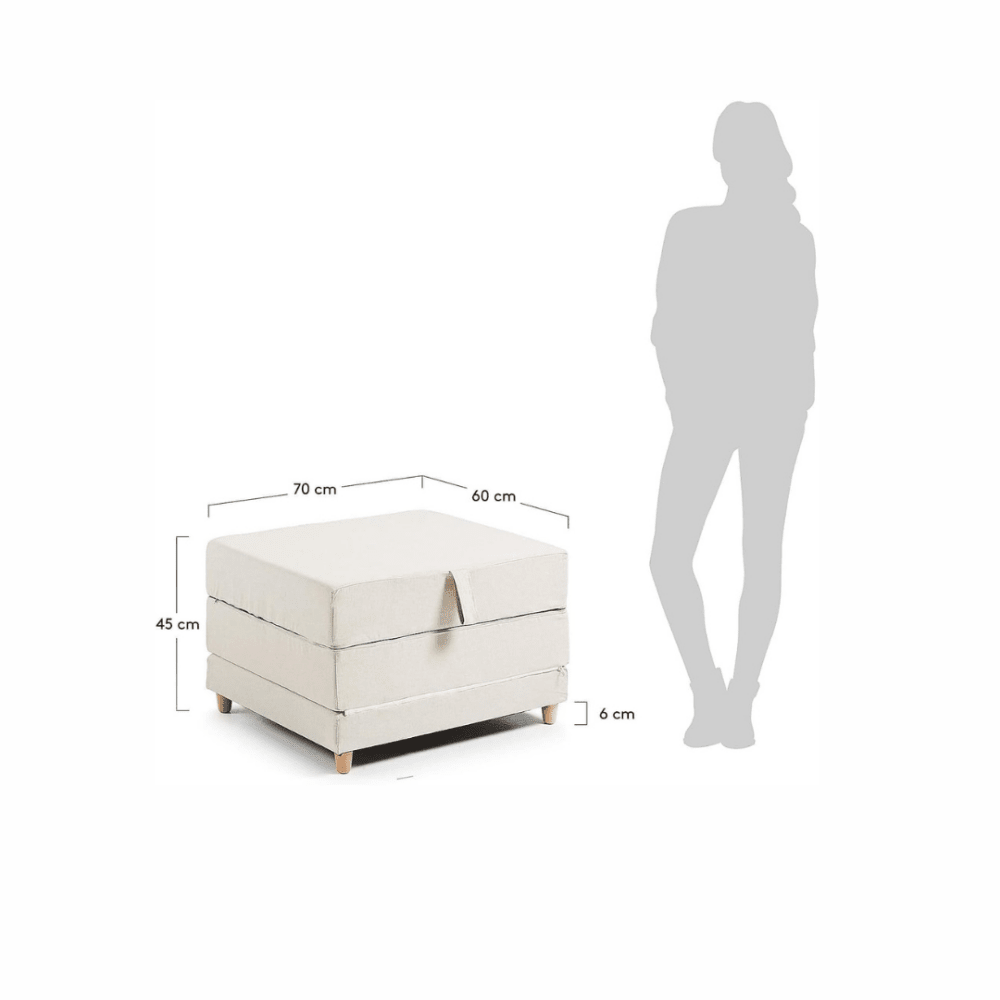 Convertible Ottoman Sleeper Bed - myhomestore.com.pk
