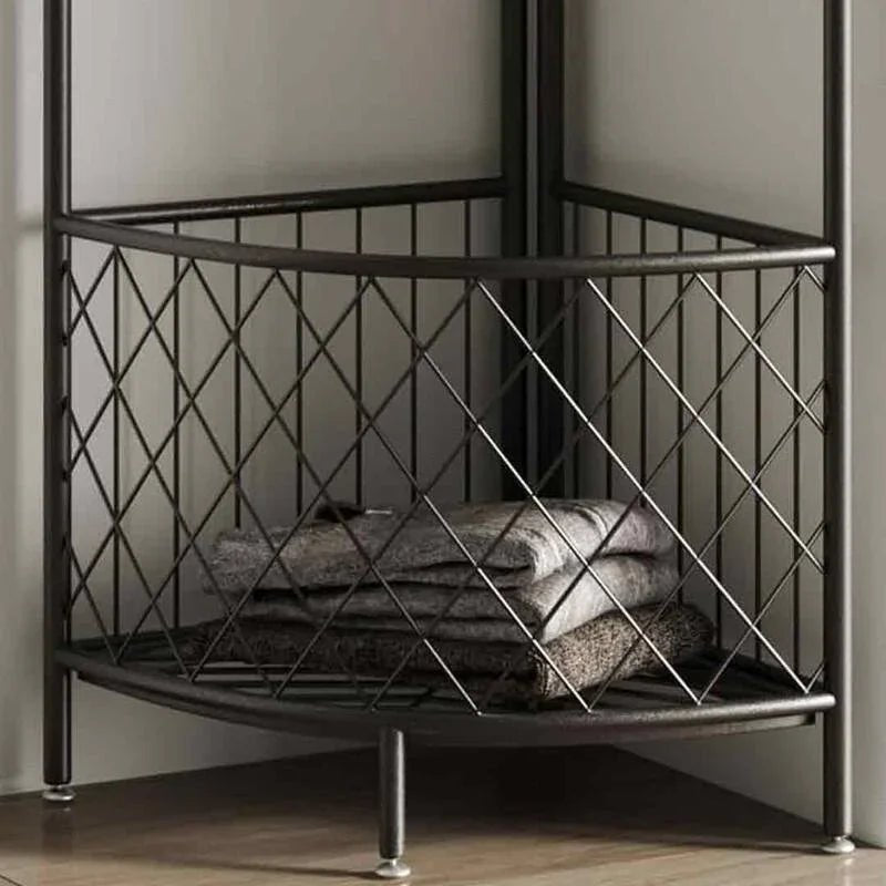 Corner clothing rack with storage basket - myhomestore.com.pk