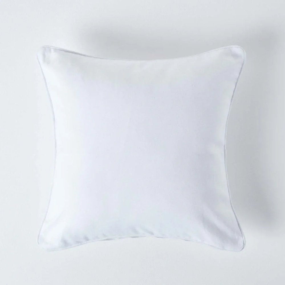 Cotton Cushion Cover (white) - myhomestore.com.pk