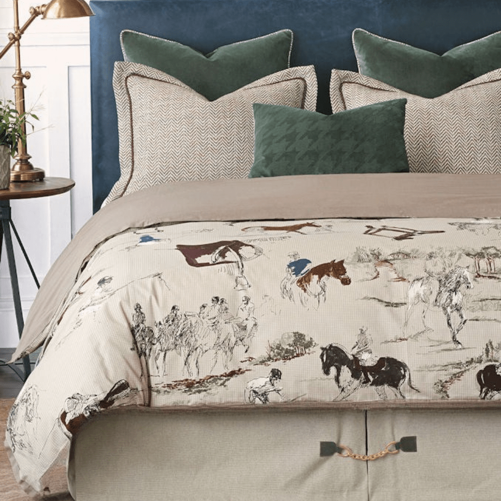 Countryside Equestrian Duvet Set – Stylish Horse Print Bedding - myhomestore.com.pk