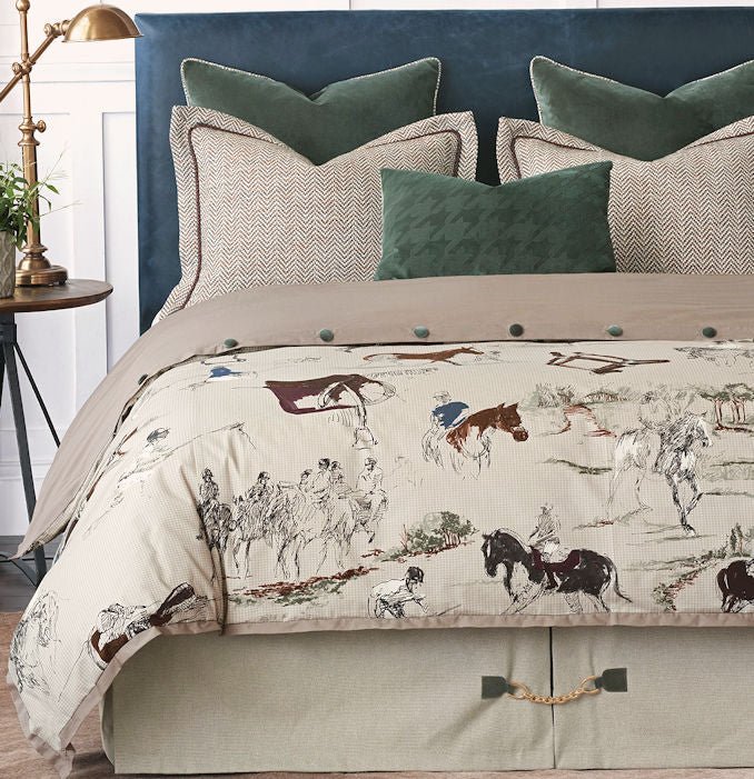 Countryside Equestrian Duvet Set – Stylish Horse Print Bedding - myhomestore.com.pk