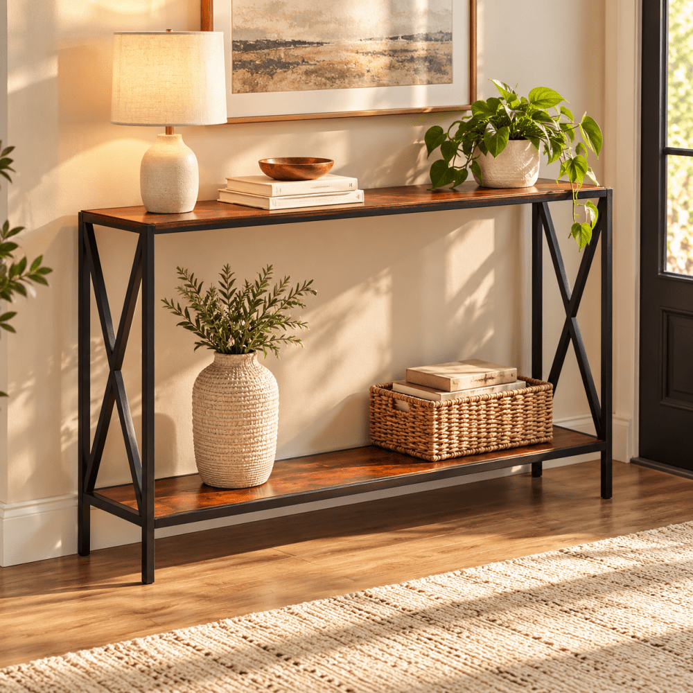Cross Design Console Table - myhomestore.com.pk
