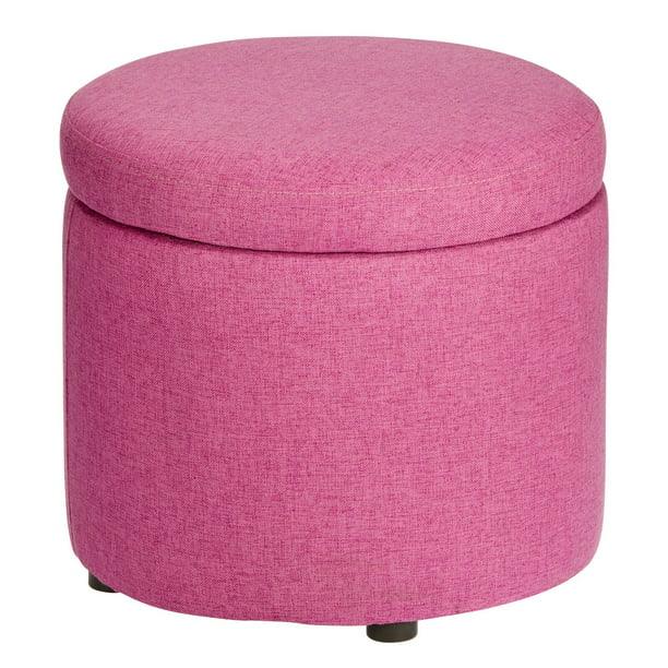 Design Modern Small Round Footstool Storage Ottoman Furniture Seat - myhomestore.com.pk
