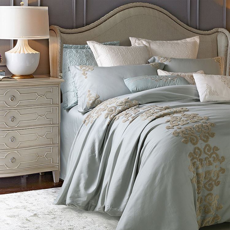 Designer Grey Embroidery Duvet Set – Soft Luxury Bedroom Essentials - myhomestore.com.pk