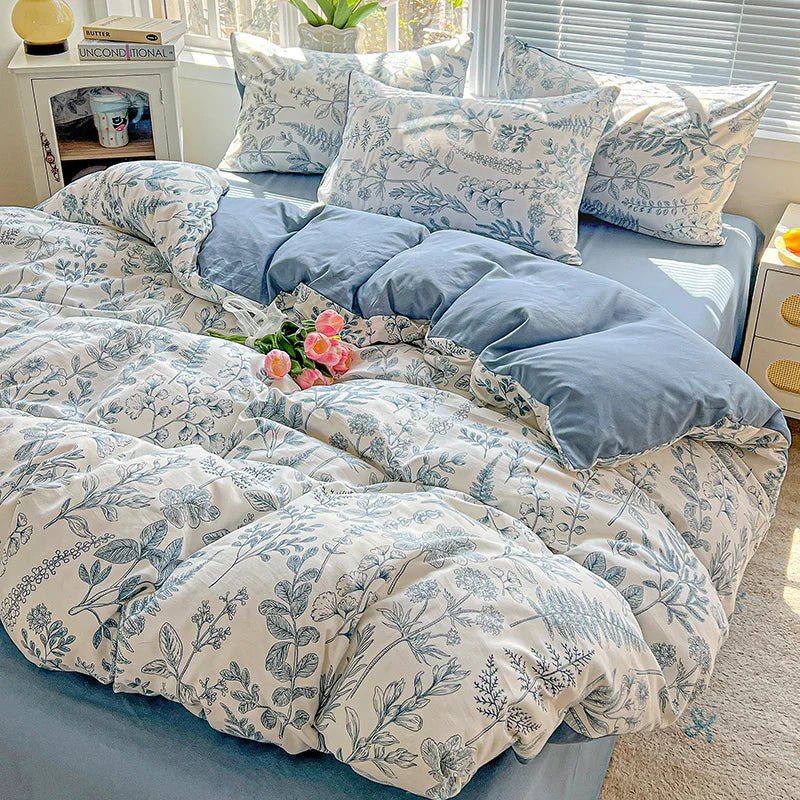 Ditsy Floral Digital Print Duvet Set– Luxury Bedding - myhomestore.com.pk