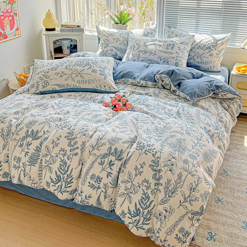 Ditsy Floral Digital Print Duvet Set– Luxury Bedding - myhomestore.com.pk