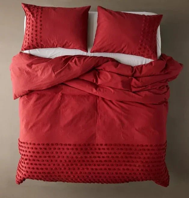 Dot Tufted Duvet Cover Set - myhomestore.com.pk
