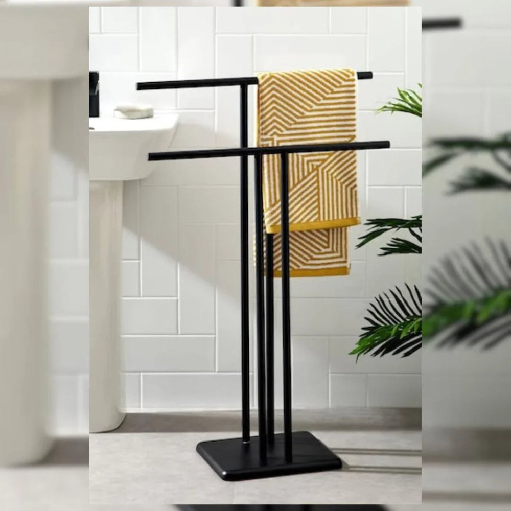 Double Freestanding Towel Stand - myhomestore.com.pk