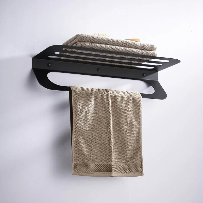 Elegant Black Towel Bar Towel Rack - myhomestore.com.pk