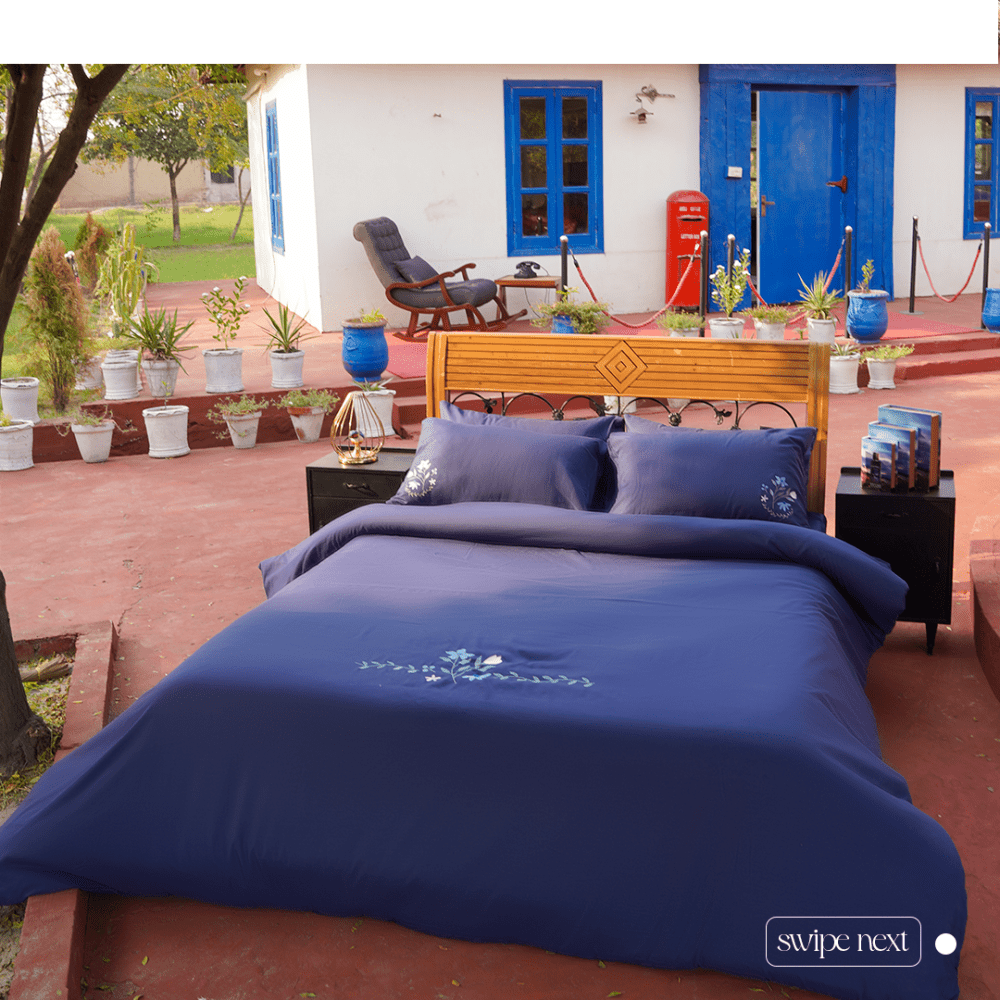 Embroidered Bedding Midnight Garden - myhomestore.com.pk