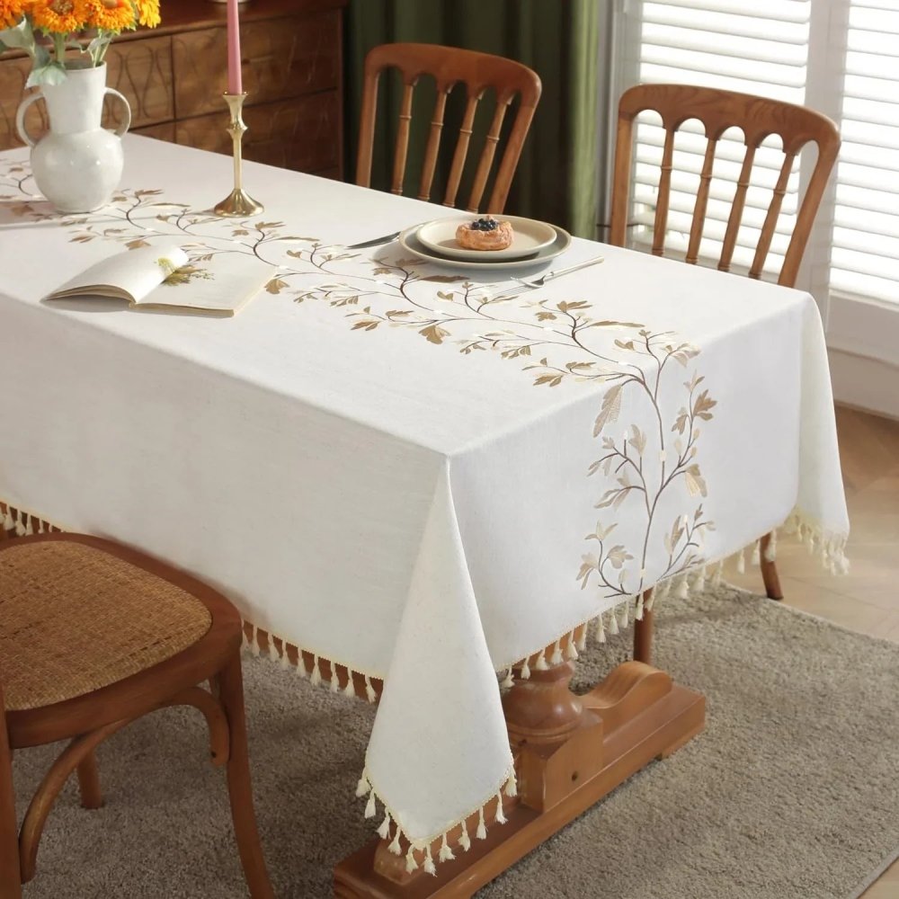 Embroidered Cotton Table Cover - myhomestore.com.pk