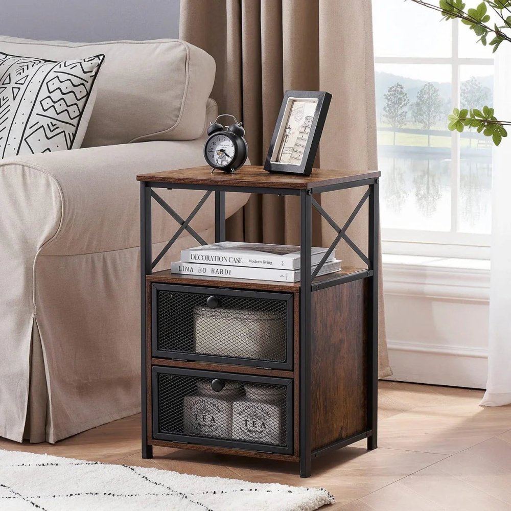 End Side Table with Storage Space - myhomestore.com.pk