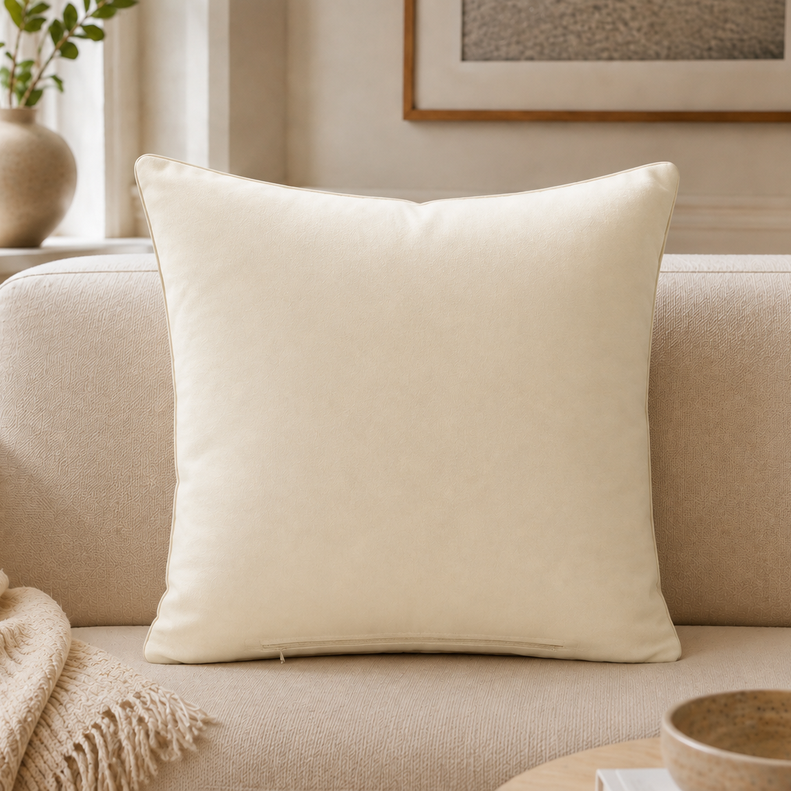 Modern Abstract Leaf Cushion Cover – Stylish Decorative Pillow Case