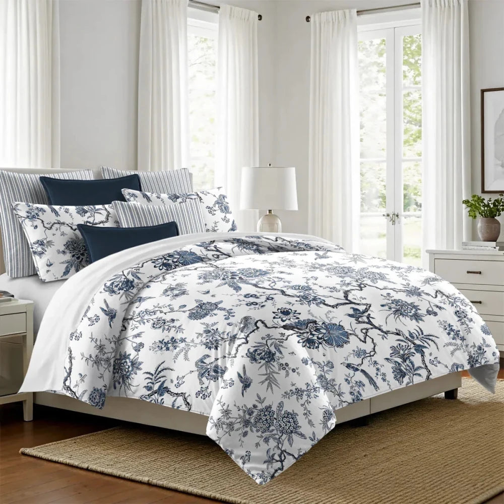 Fine Linens Tree Top Sky Printed Bedding Duvet Set - myhomestore.com.pk