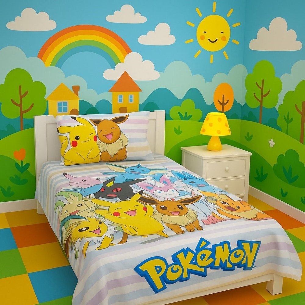 Fun Pokemon Kids Bed - sheet - myhomestore.com.pk