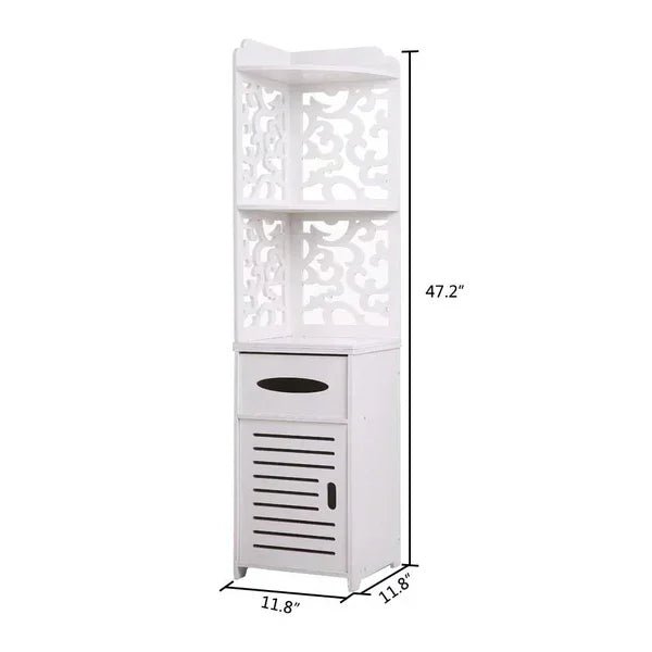 Glossy Pattern Bathroom Rack - myhomestore.com.pk