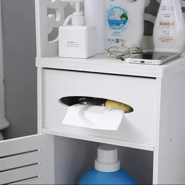 Glossy Pattern Bathroom Rack - myhomestore.com.pk