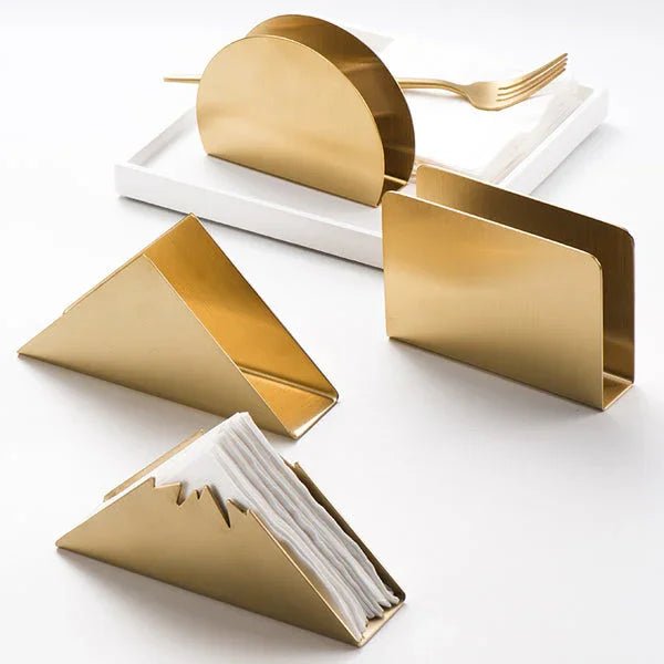 Gold Napkin Holder - myhomestore.com.pk