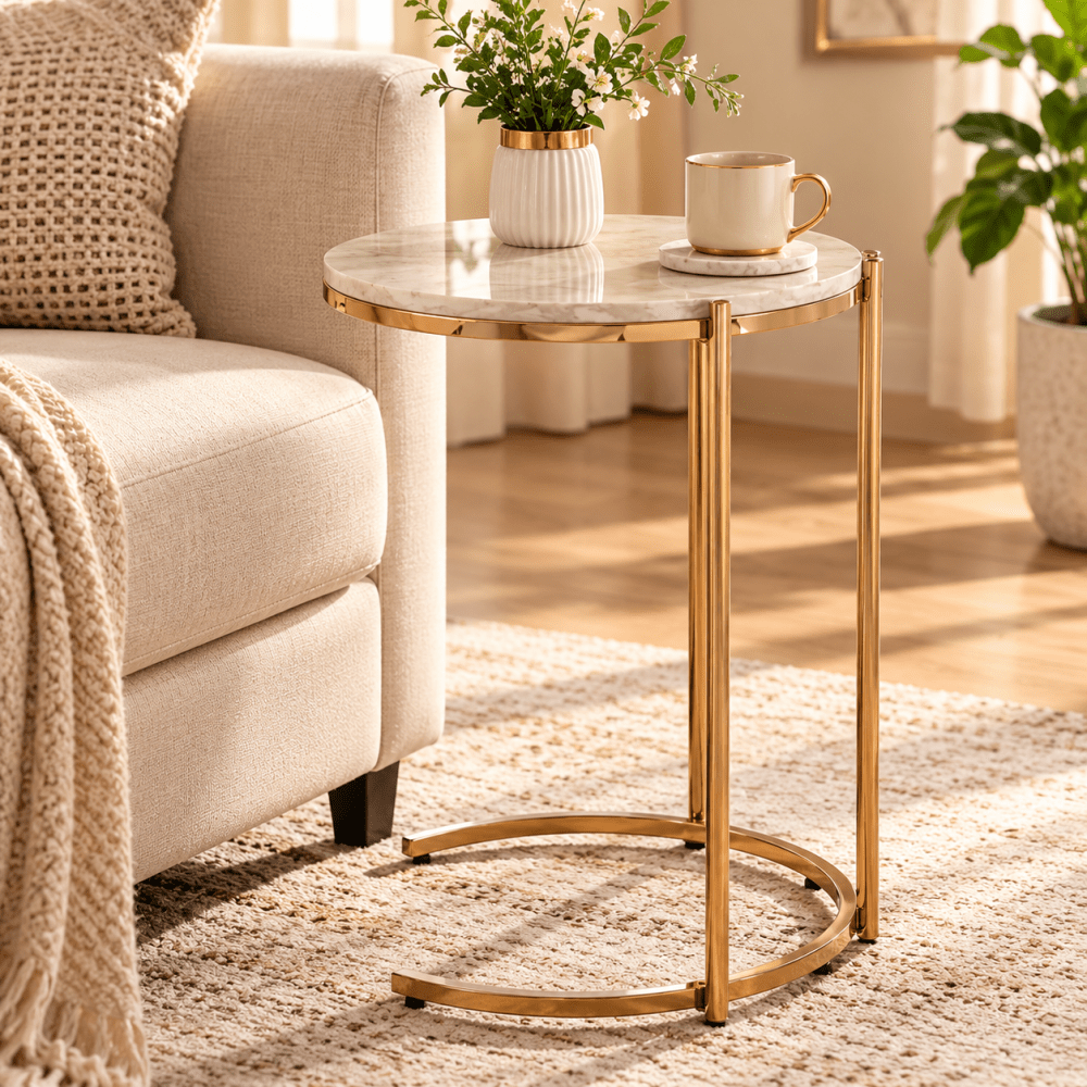 Gold Side Table - myhomestore.com.pk