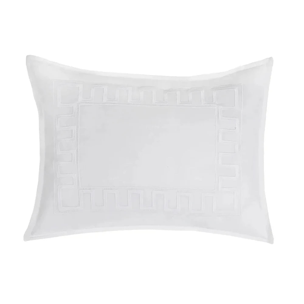 Greek Key Embroidery Duvet Set - myhomestore.com.pk
