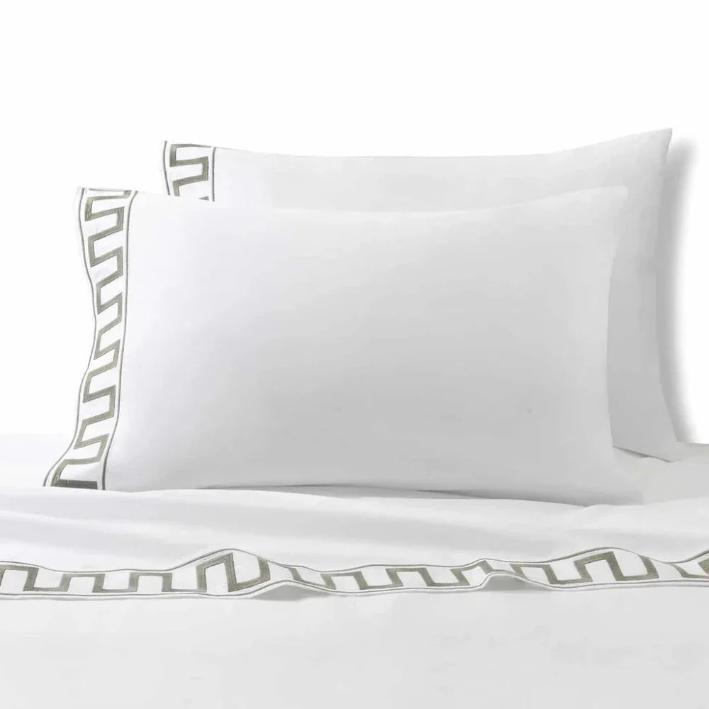 Greek Key Embroidery Duvet Set - myhomestore.com.pk