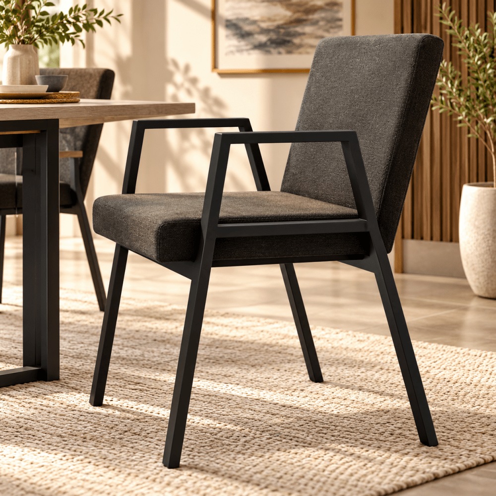 Grey Arm Chair - myhomestore.com.pk