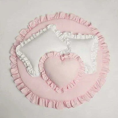 Grey Frill Baby Mat & Pillows - myhomestore.com.pk