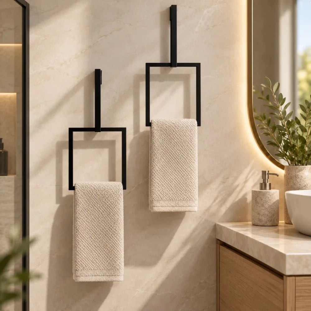 Hand Towel Hanger Ring (recangle) - myhomestore.com.pk
