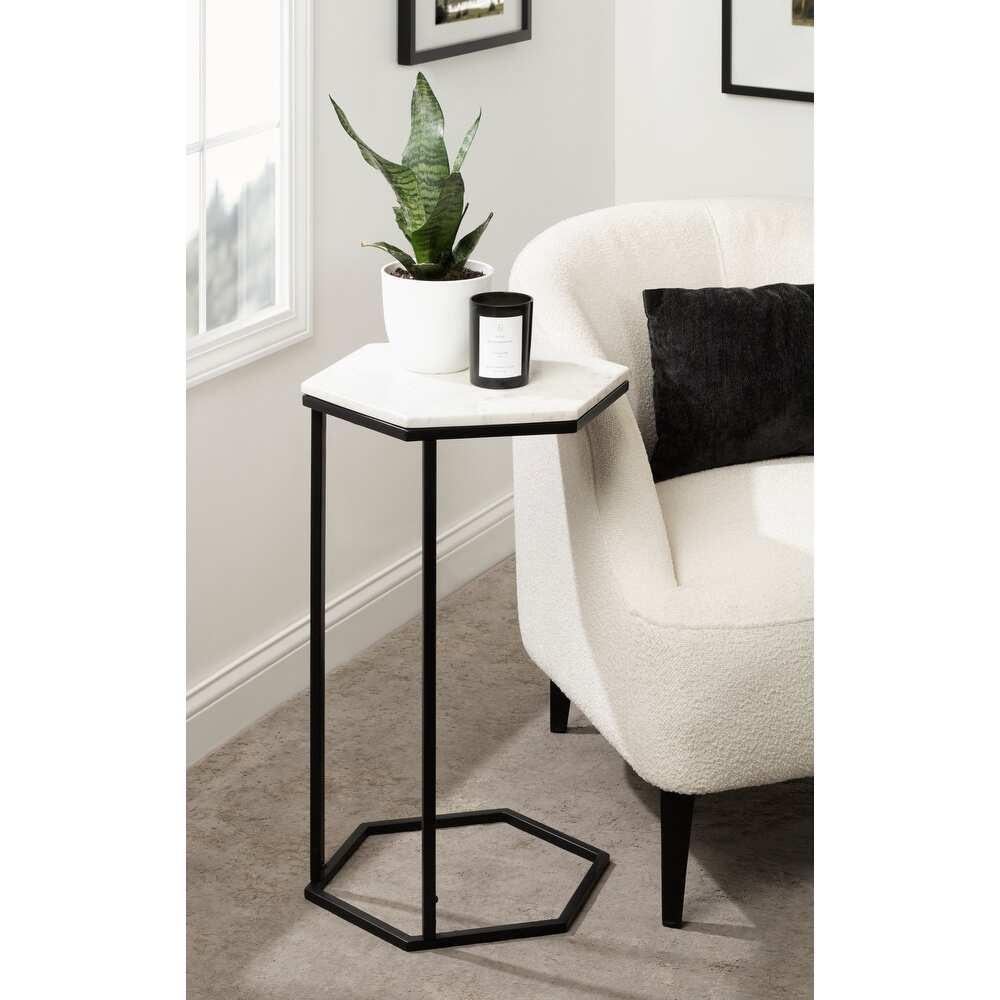 Hexagon shape End Side Table - myhomestore.com.pk