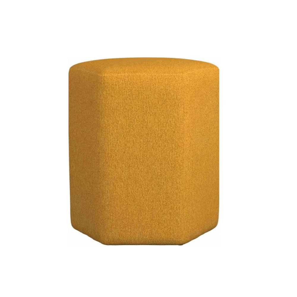 Hexagonal Upholstered Stool - myhomestore.com.pk