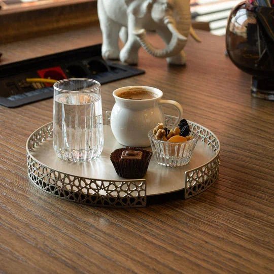 Islamic Patterned Metal Presentation Stand - myhomestore.com.pk