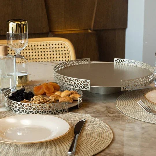 Islamic Patterned Metal Presentation Stand - myhomestore.com.pk