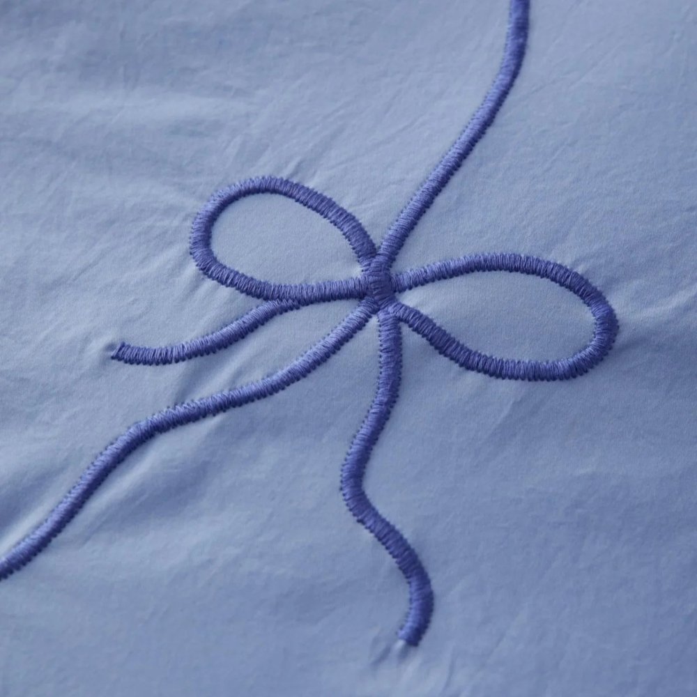 Lacey Bows Embroidery Duvet Set - myhomestore.com.pk