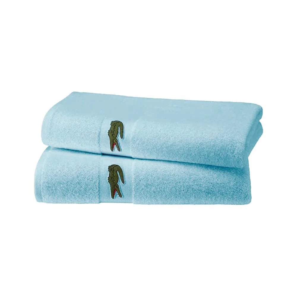 Lacoste Cotton Towel Set (2) – Soft, Durable, 550 GSM - myhomestore.com.pk