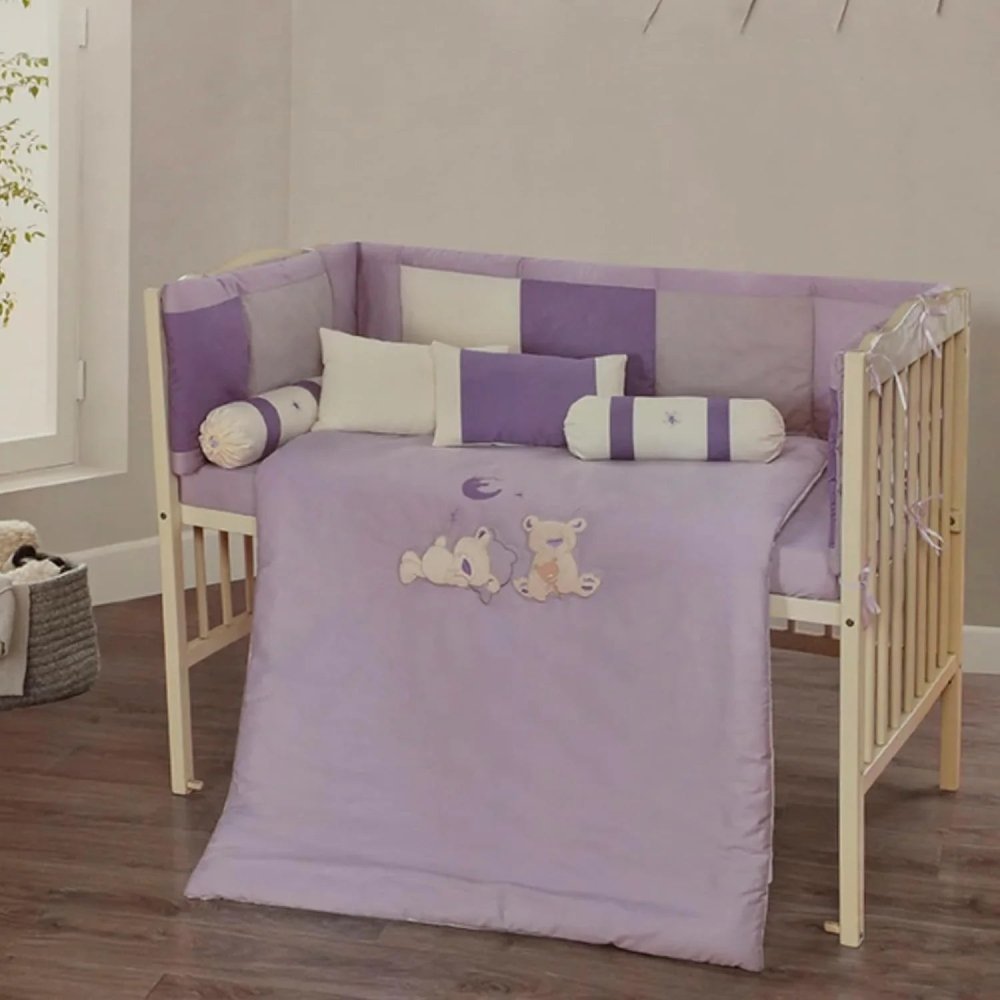 Lavender Dream Baby Crib Bedding Set - myhomestore.com.pk