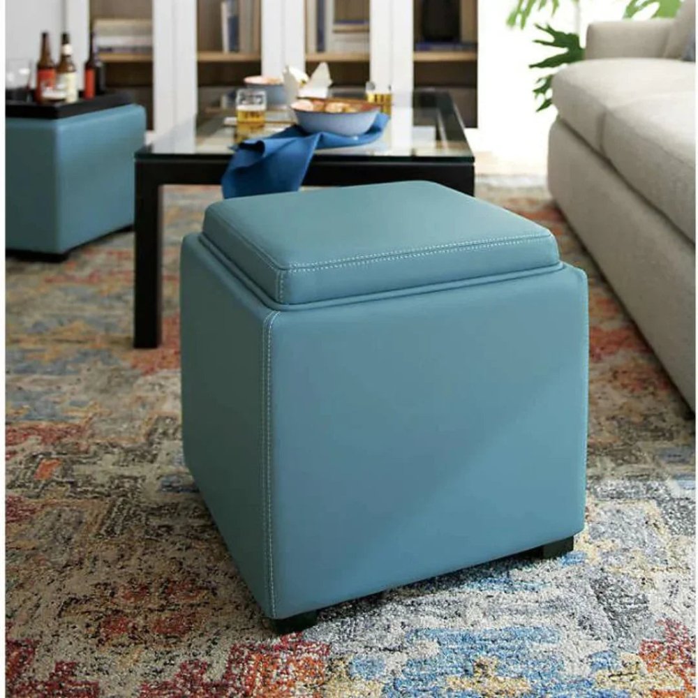 Leather Storage Ottoman - myhomestore.com.pk