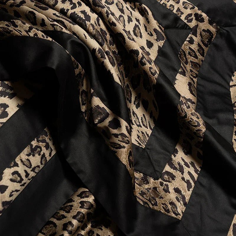 Leopard Print Duvet Set – Elegant Bedroom Statement - Bold & Timeless Design - myhomestore.com.pk