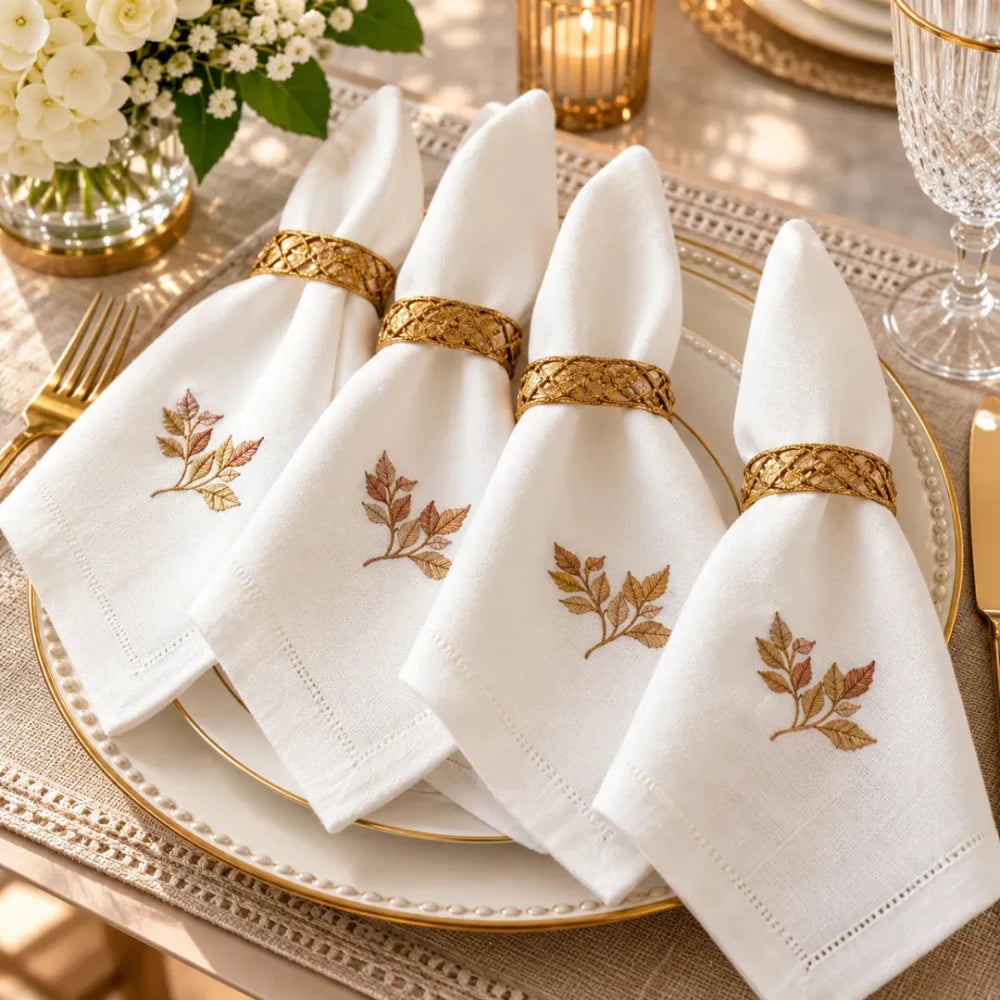 Linen Fringe Napkins - myhomestore.com.pk