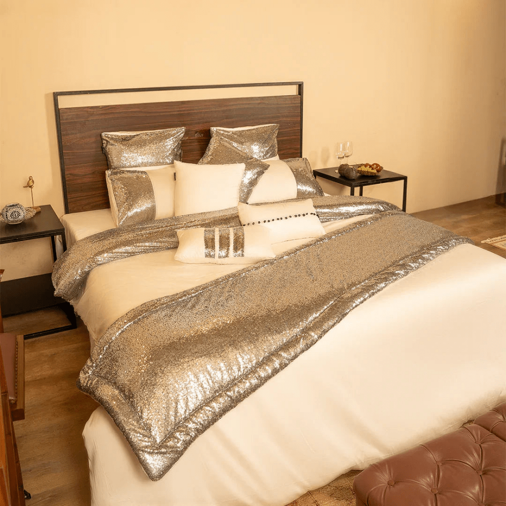 Luxury Cream bridal bedding set - myhomestore.com.pk