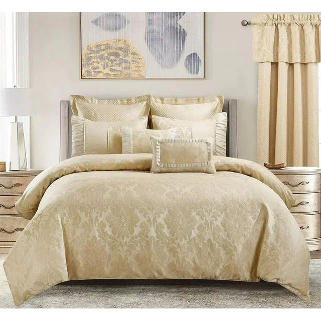 Luxury Jacquard Bridal Duvet Set with Filling - myhomestore.com.pk