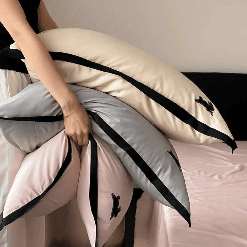 Luxury Rabbit Embroidery Duvet Set - myhomestore.com.pk