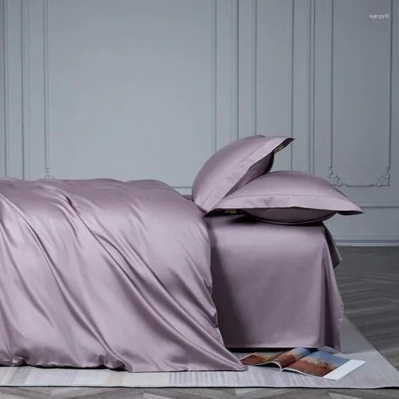 Luxury Satin Duvet Set Plain - myhomestore.com.pk