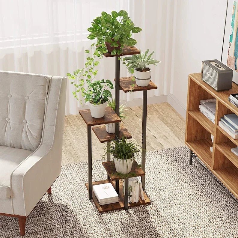 MDF Sheet & Metal Plant Stand - myhomestore.com.pk