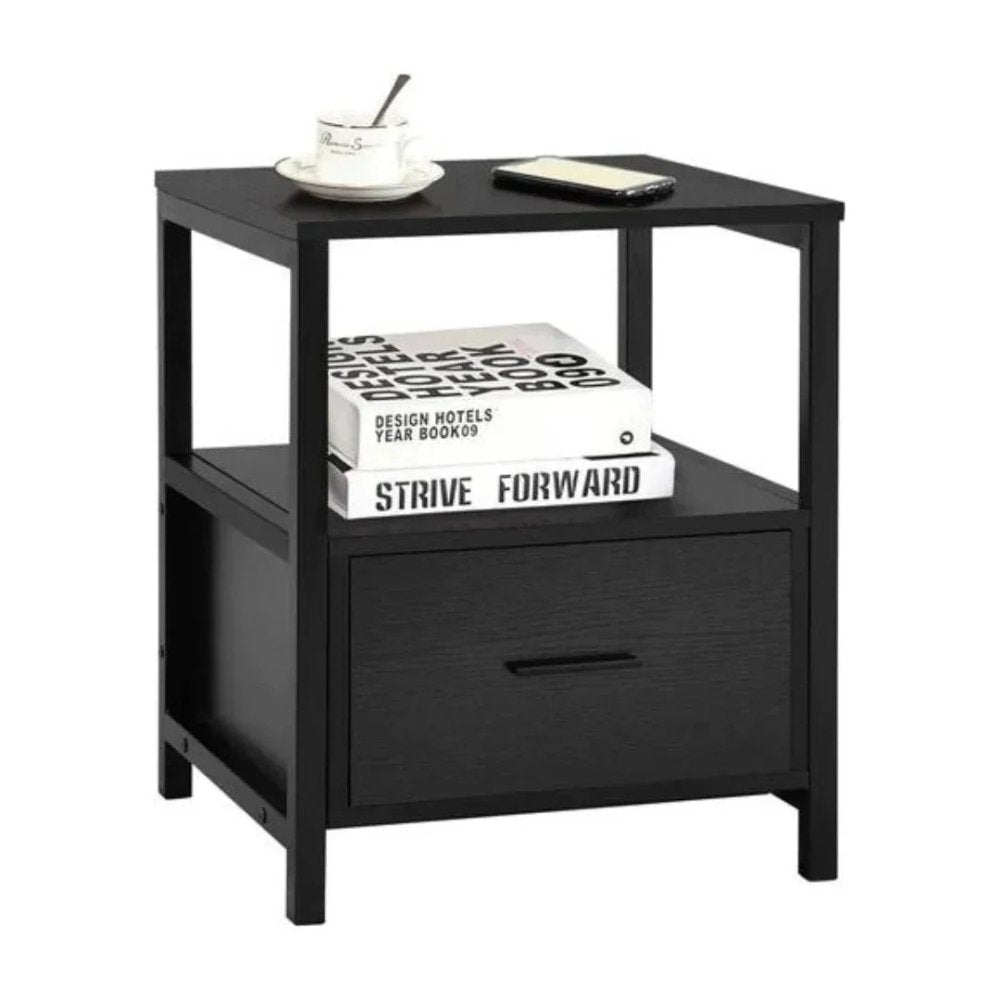 Metal Bed Frame with 2 Side Tables – Stylish & Durable - myhomestore.com.pk