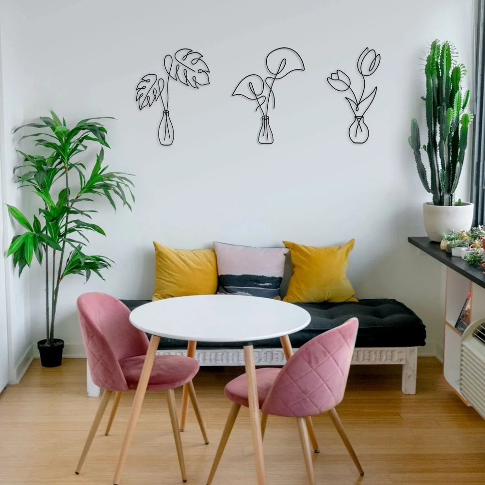Metal Flower Wall Decor - myhomestore.com.pk