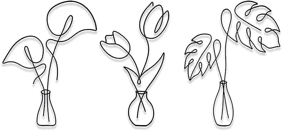Metal Flower Wall Decor - myhomestore.com.pk