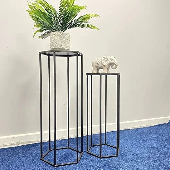 Metal Plant Stand Black - myhomestore.com.pk